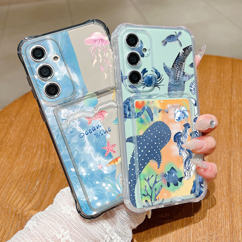 Ocean Whale Pattern Phone Case - مراجعة Phone Cases Clear وسعره