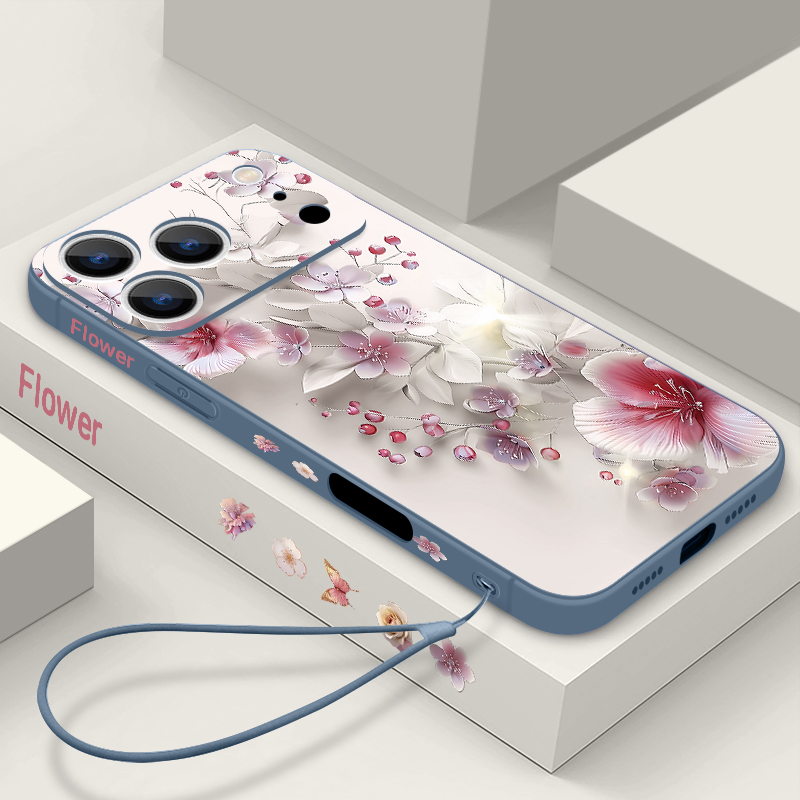 Pink White Flower Case For iPh - مراجعة Phone Cases Pink وسعره