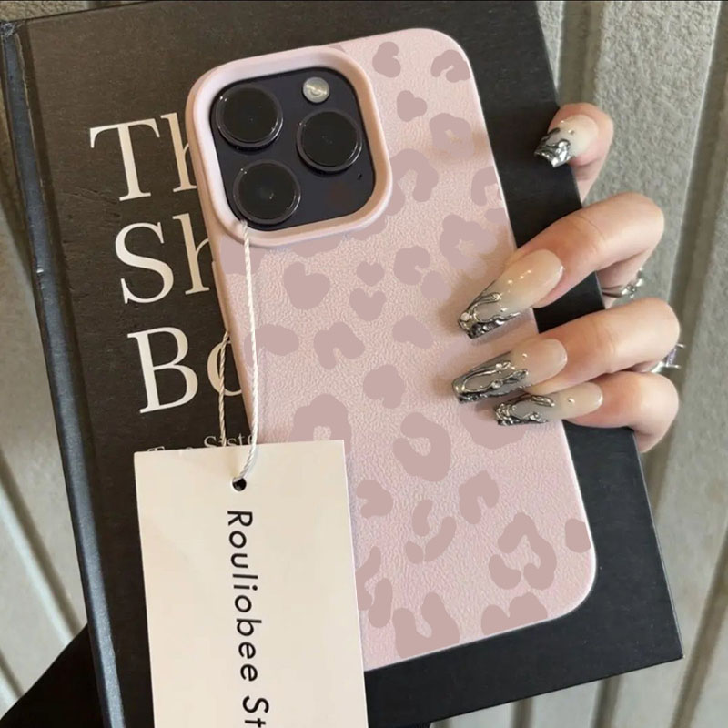 Pink Leopard Print Lichee Patt - مراجعة Phone Cases Pink وسعره