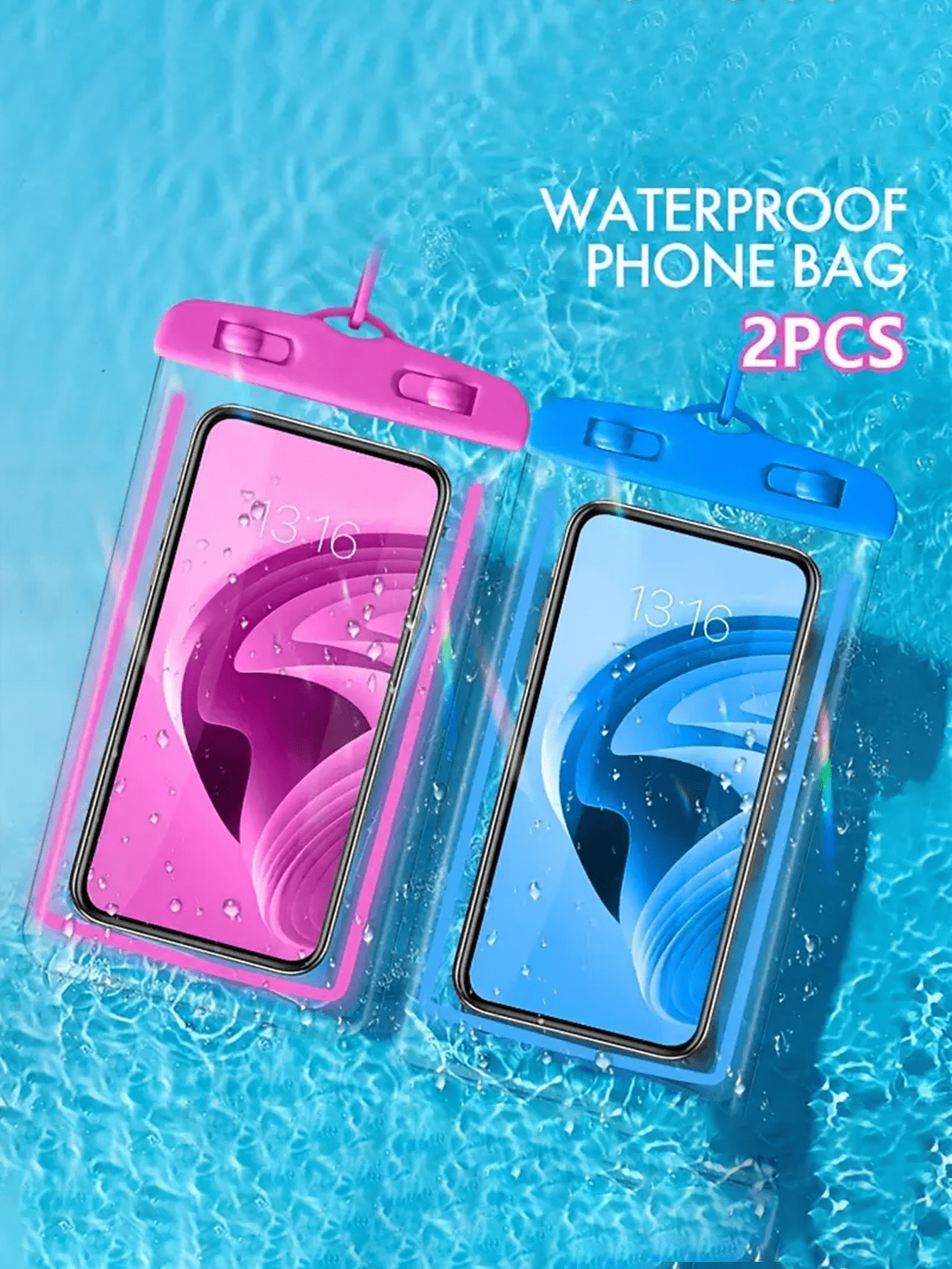 2-Pack Luminous Waterproof Pho - مراجعة Phone Cases With Pictures وسعره