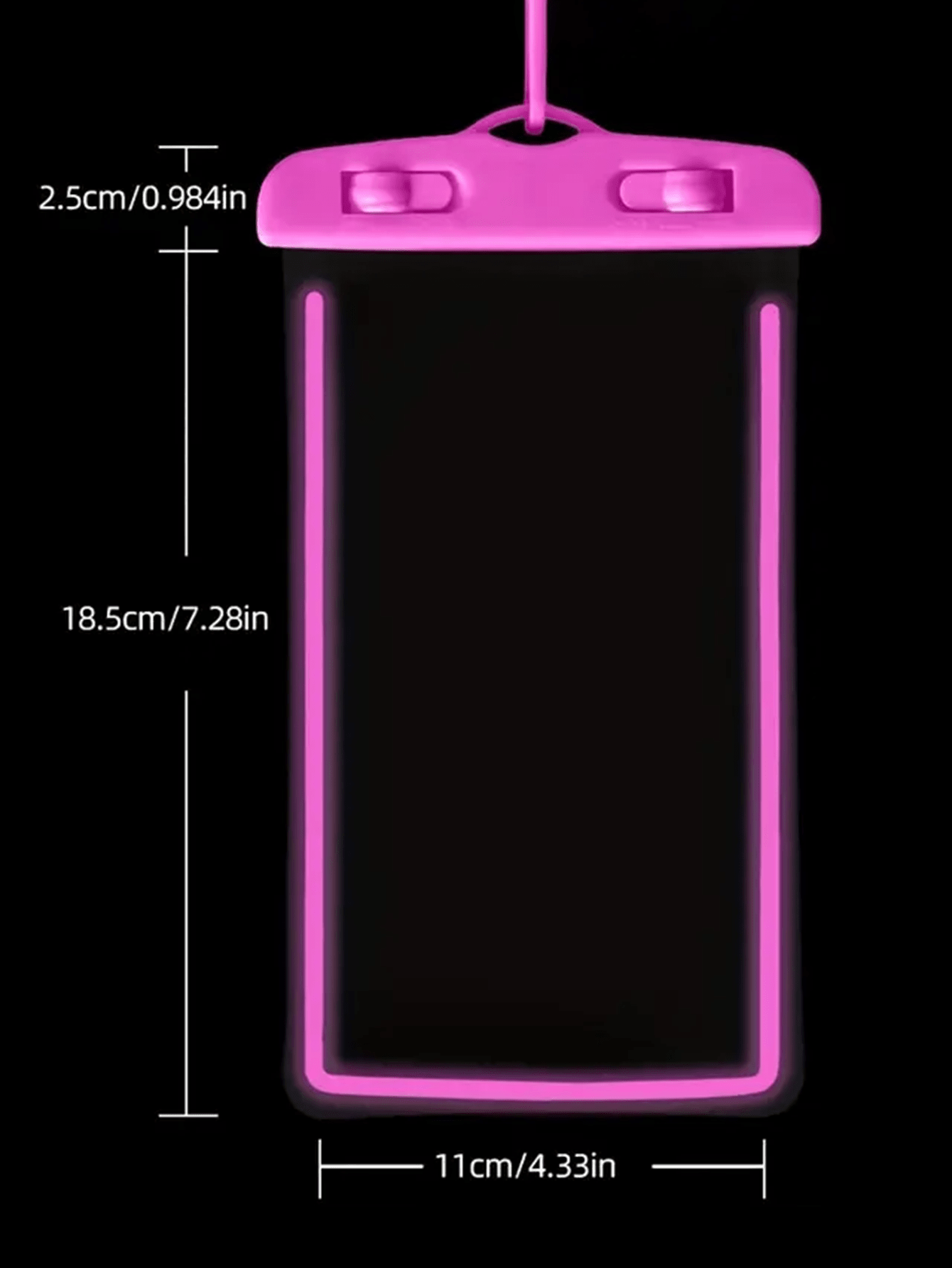 2-Pack Luminous Waterproof Pho - مراجعة Phone Cases With Pictures وسعره