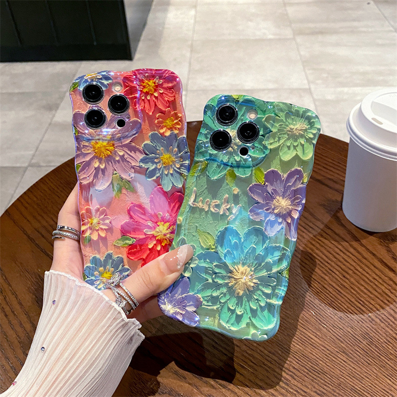 Retro Blue Light Oil Painting  - مراجعة Phone Cases For Iphone 12 Pro Max وسعره