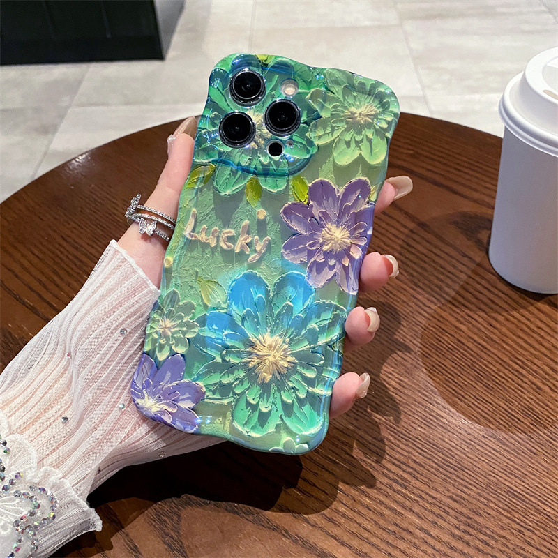 Retro Blue Light Oil Painting  - مراجعة Phone Cases For Iphone 12 Pro Max وسعره