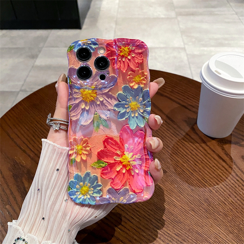 Retro Blue Light Oil Painting  - مراجعة Phone Cases For Iphone 12 Pro Max وسعره