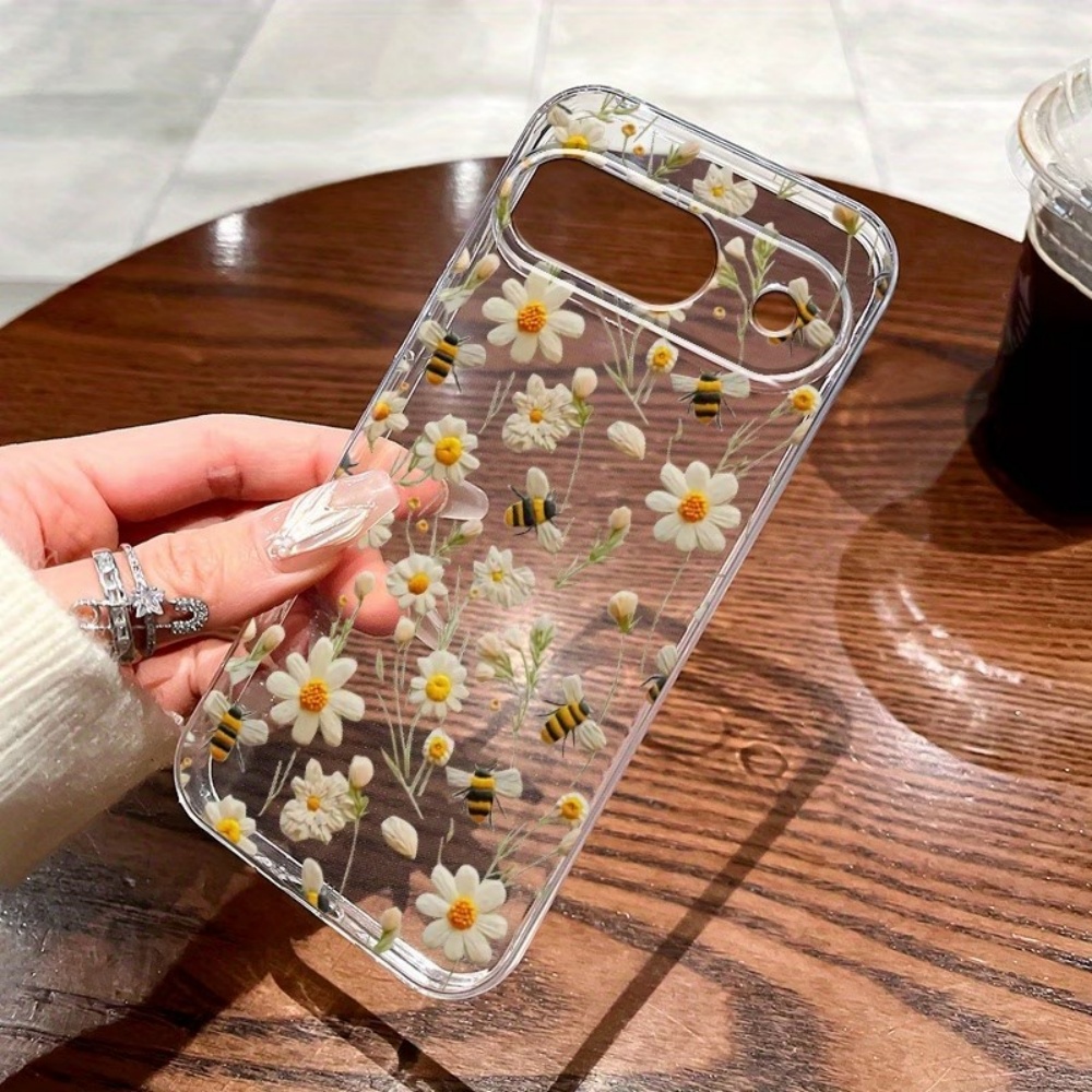 Cute Honeybee Flower Pattern S - مراجعة Phone Cases Clear وسعره