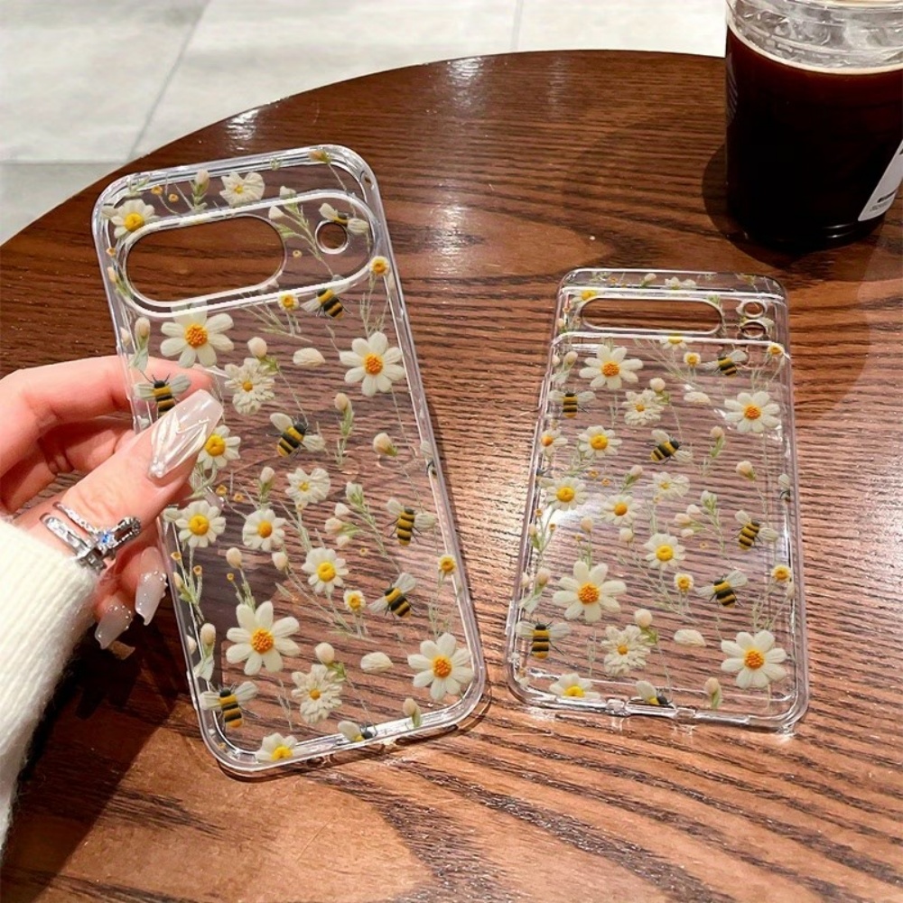 Cute Honeybee Flower Pattern S - مراجعة Phone Cases Clear وسعره