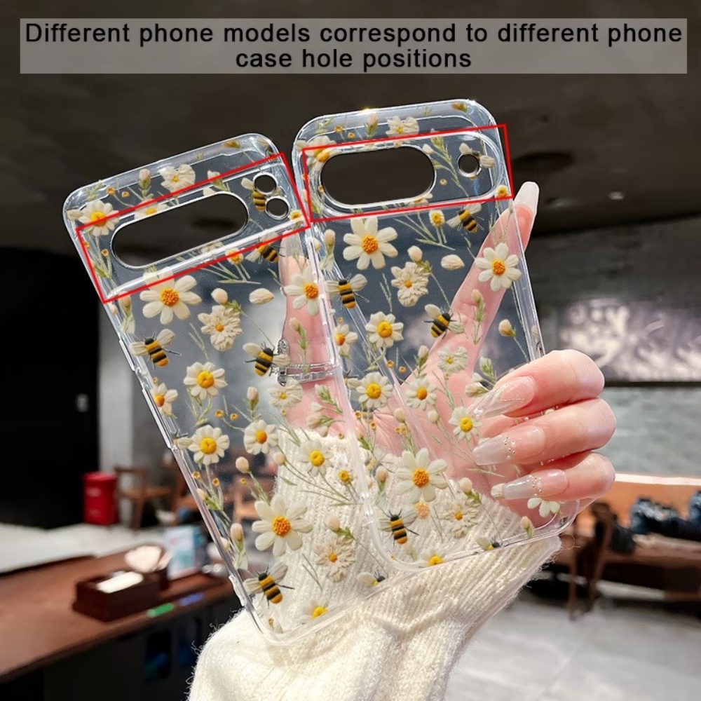 Cute Honeybee Flower Pattern S - مراجعة Phone Cases Clear وسعره