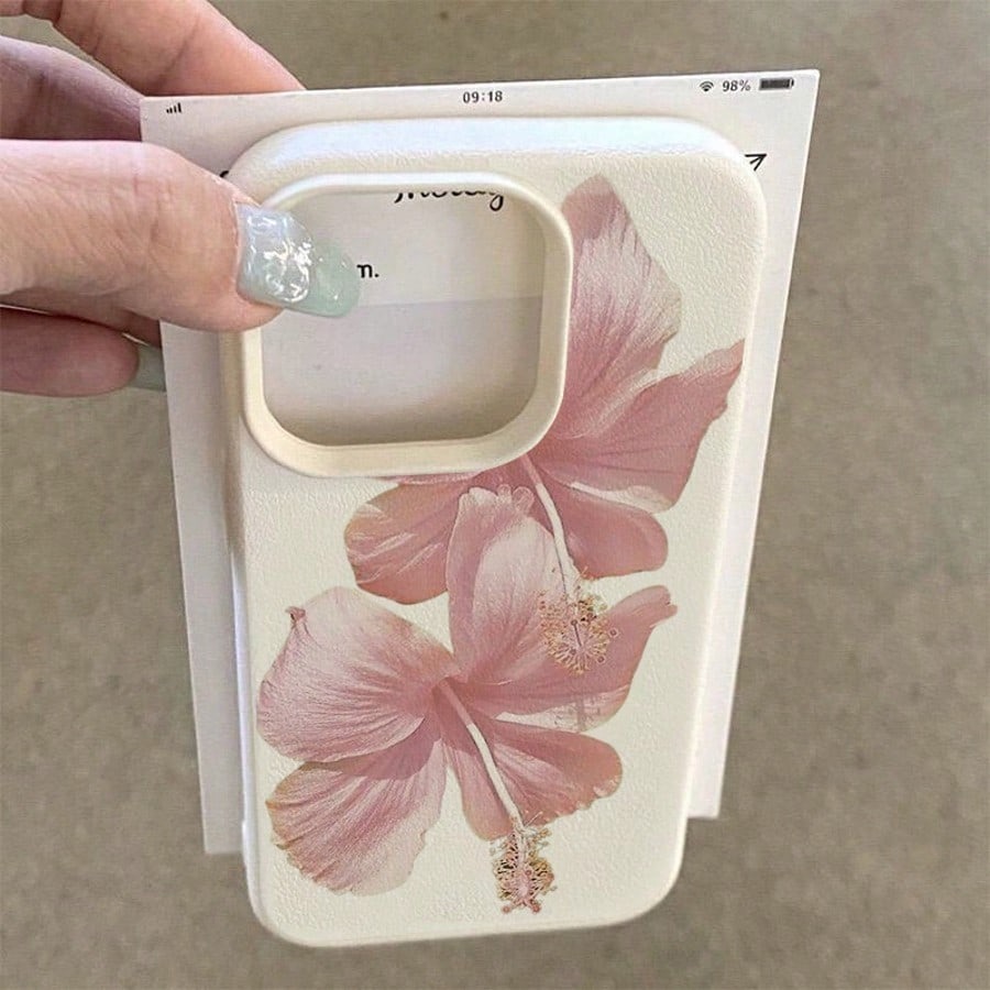 Pink Hibiscus Elegant High Aes - مراجعة Phone Cases Pink وسعره