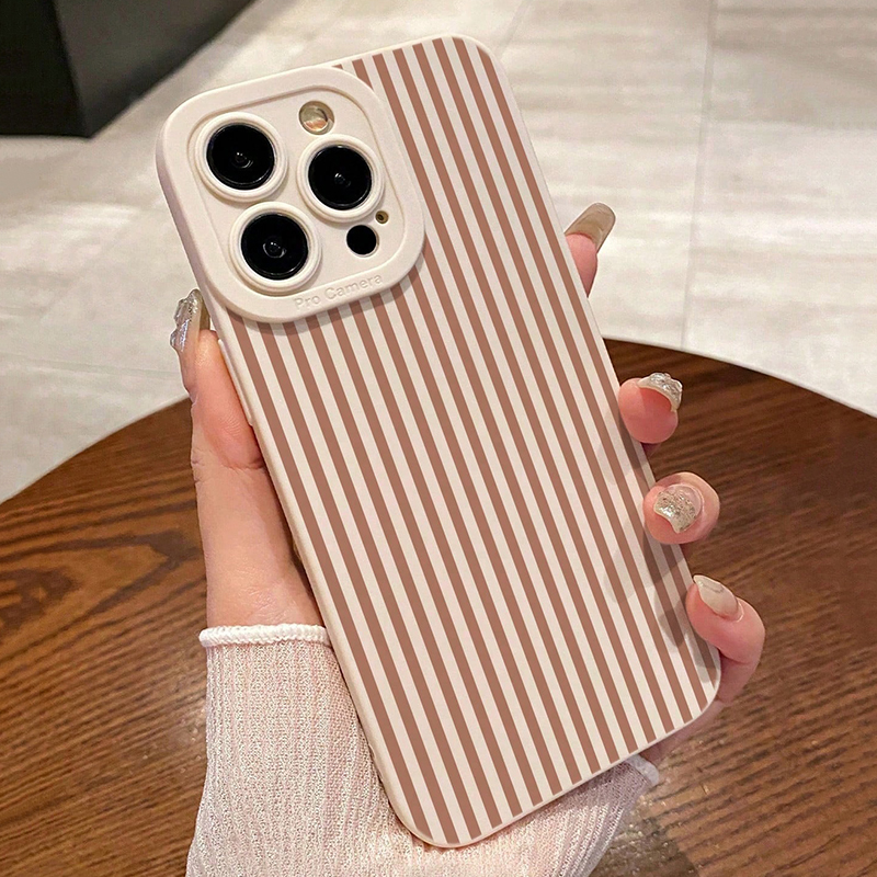 Pink Striped Painted Anti-Drop - مراجعة Phone Cases For Iphone 12 Pro Max وسعره
