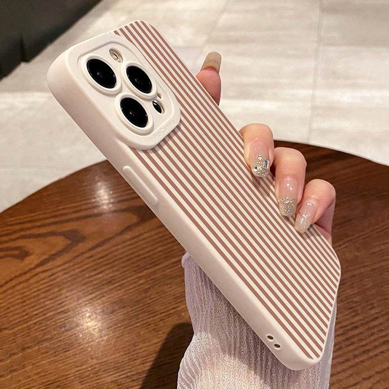 Pink Striped Painted Anti-Drop - مراجعة Phone Cases For Iphone 12 Pro Max وسعره