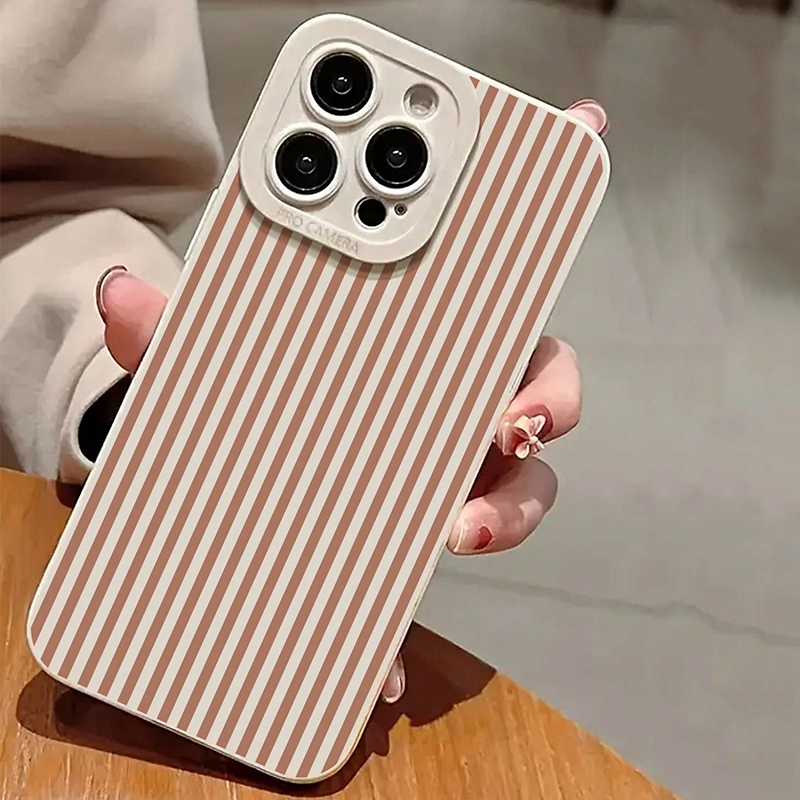 Pink Striped Painted Anti-Drop - مراجعة Phone Cases For Iphone 12 Pro Max وسعره