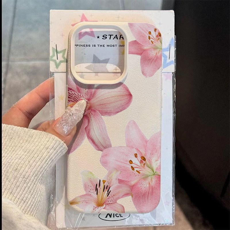 Pink Lily Lychee Texture Phone - مراجعة Phone Cases Pink وسعره