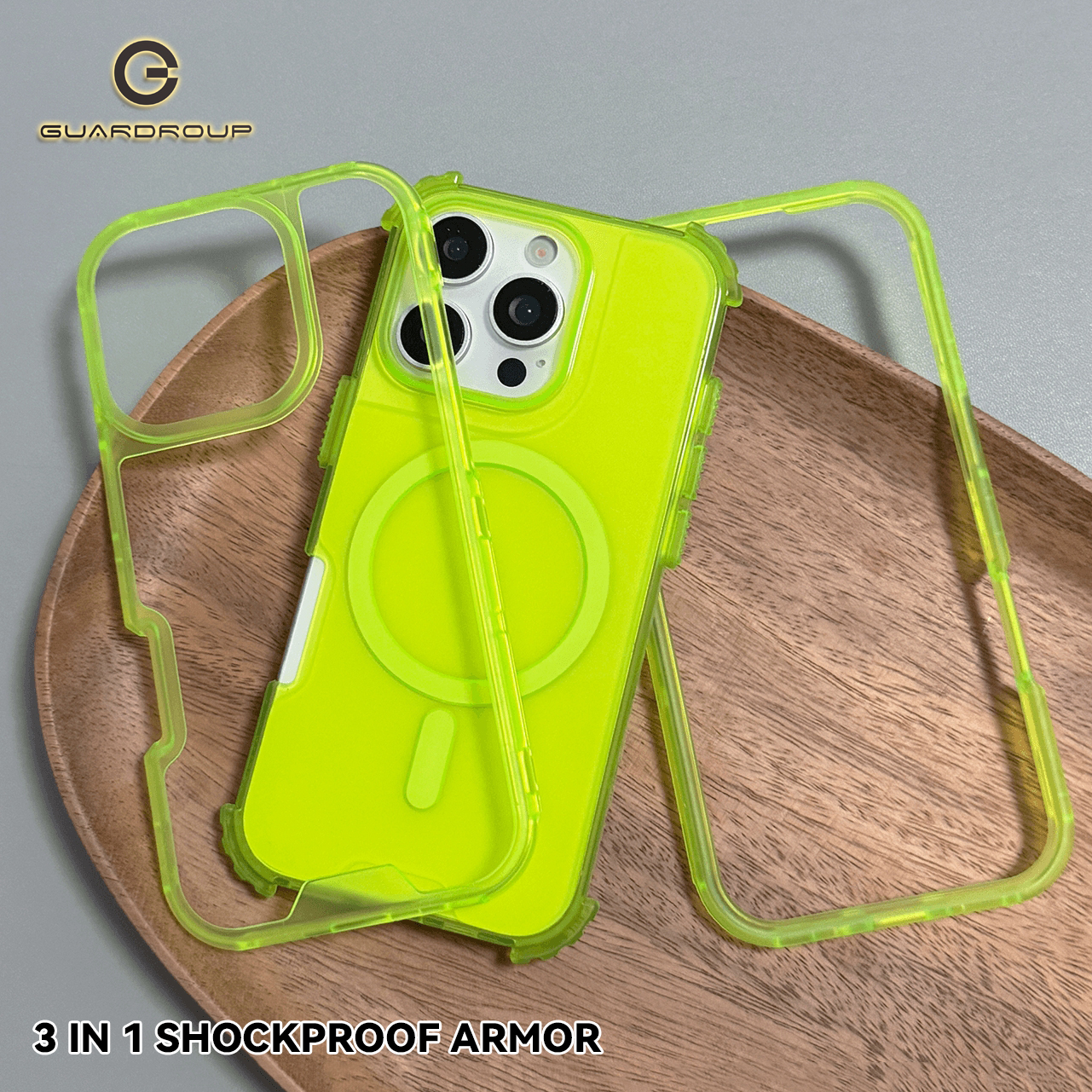 Magnetic 3 in 1 Neon Color Hea - مراجعة Rugged Armor Case وسعره