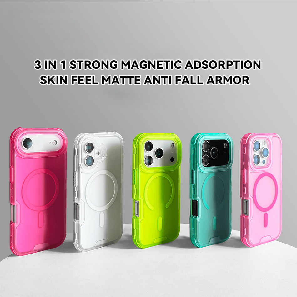Magnetic 3 in 1 Neon Color Hea - مراجعة Rugged Armor Case وسعره