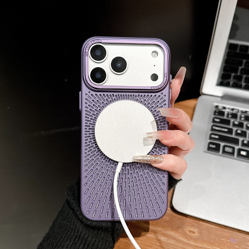 For MagSafe Magnetic Wireless  - مراجعة Heat Dissipation Case وسعره